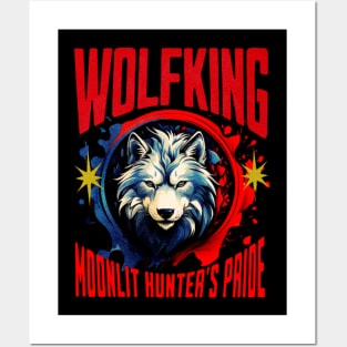 Wolf: Moonlit Hunter Pride Posters and Art